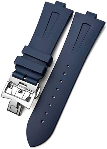 KDEGK 25 mm * 8 mm gumeni silikonski satovi zamjena za Vacheron Constantin u inozemstvu sat crno plavi vodootporni sportski remen