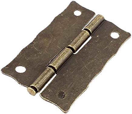 Kutija za nakit za vrata X-DREE Ugravirana dizajnerska cijev cijev Šarka brončanog tona 37 mmx23 mm 30pcs (puerta caja de joyero diseño