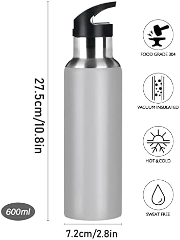 Emelivor Slatki jednorog crtana boca za vodu Vakuum izolirana boca od nehrđajućeg čelika s slamnastim poklopcem 20oz Vodena vijka za
