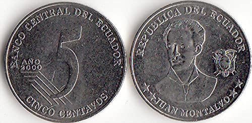 Američki Ekvador 5 Swithand Coin 2000 Edition Zbirka kovanica s inozemnim kovanicama