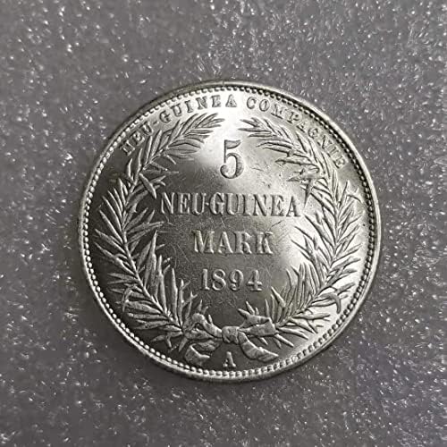 Antikni zanat 1894. Njemački 5 Mark Silver Circle Commemorative Coin 1558