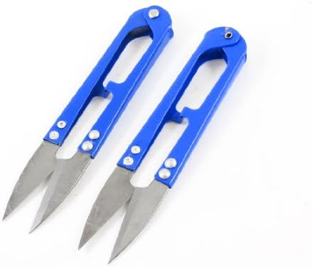 Aexit 2 PCS ručni alati plavi zgodan oštri škare za oštrice za škare i škare križni ubod