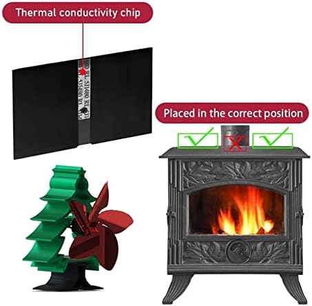 5/8 ventilator za kamin ventilator za peć na toplinski pogon plamenik na drva ekološki tihi ventilator za dom učinkovita raspodjela