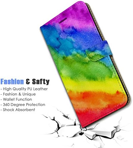 Ajour Pty Ltd za iPhone 8 Plus, iPhone 7 Plus, Dizajnerska torbica-novčanik s gornjim poklopcem za telefon, A22018 Art Rainbow Gay