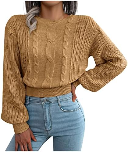 Kabelski pleteni džemper žene, privucite ženske džempere za žensku haljinu dugačak džemper labavi fit ženski jesen zimski stil casual