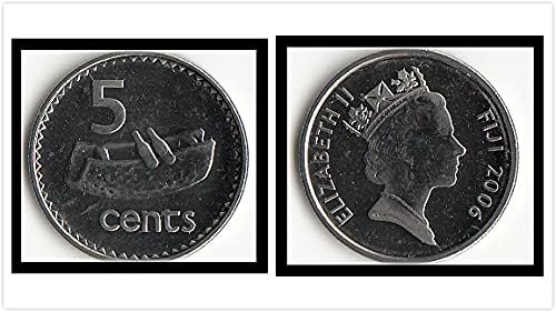 Oceania Oceania Nova Fidžija 5 bodova Coin 2012 Verzija kolekcije poklona stranih novčića Fidži 5 bodova Coin 2006 Edition Edition