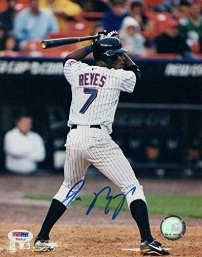 Jose Reyes potpisao Autogram 8x10 Fotografija - New York Mets Superstar, rijetki w/PSA - Autografirane MLB fotografije