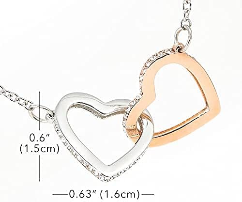 Ručno izrađena ogrlica - poklon za ogrlicu za buduće supruge, Ogrlica za isprepletenost Ogrlica, godišnjica, Božić, godišnjica, ogrlica