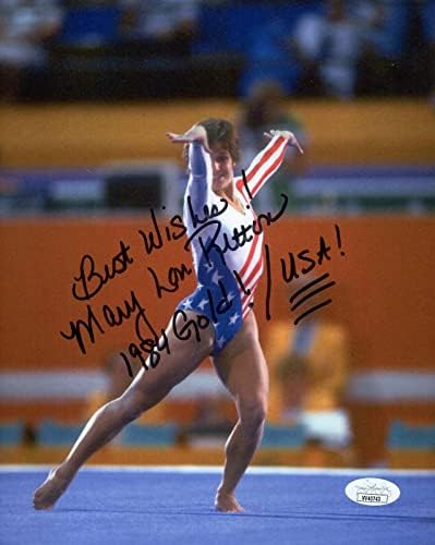 Mary Lou Retton ručno potpisana 8x10 boja u boji 1980. Olimpijska gimnastičarka JSA - Sportske fotografije s autogramima