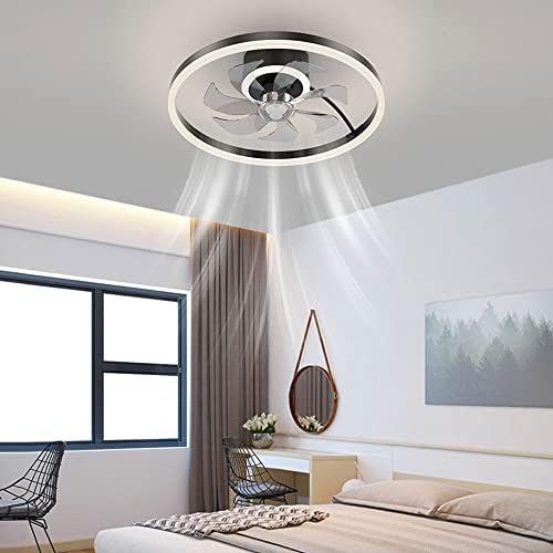 CCTUNG LED Moderni zatvoreni stropni ventilator s daljinskim upravljačem Spavaća soba Nevidljivi stropni ventilator sa svjetlima za