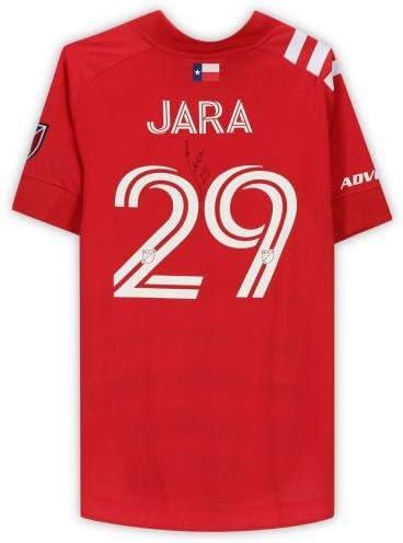 Franco Jara FC Dallas Autographed Metch -korišteni 29 Red Jersey iz sezone 2020 MLS - Autografirani nogometni dresovi