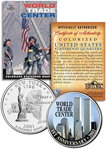 Svjetski trgovinski centar 1. obljetnica 11. septembra u New York State Quarter američkim novčićima WTC