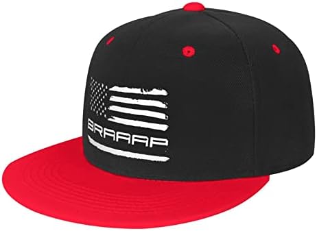USA zastave Braaap Motocross prljavštinu Bike Baseball CAP Classic Snapback Hat CAP Hip Hop stil Flat Bill podesiv