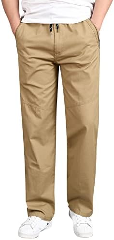 Miashui slatka muški pamuk plus džep džep u obliku čvrstih hlača u sveuku toplo ugodno