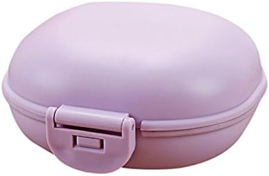 Narutosak prijenosni ljupki ovalni držač sapuna za skladištenje kupaonice Kupatilo kućište kućišta - ljubičasta