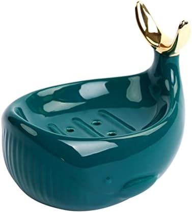Lifkome sapun jelo, keramički držač sapuna za sapun za kupaonicu kreativna voda za odvodnju sapuna sapun sapun spremnik spremnik keramika