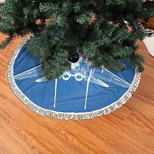 Suknja vojni avionski božićno drvce, za božićni odmor dekoracija 36