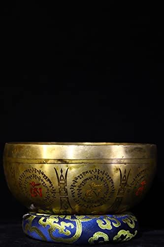 10 Zbirka hrama Tibet Stari brončani pozlaćeni trag dugovječnost Buddha osam blaga zdjela Zvučna zdjela Town House Exorcizam