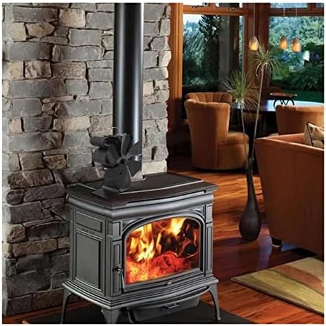 Ventilator peći, Aluminijski tihi ekološki prihvatljiv za plamenik na drva s toplinskim pogonom, osigurava bržu cirkulaciju, siguran
