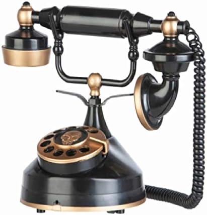 Viktorijanski stil telefon, ukras za Noć vještica, crno i zlato