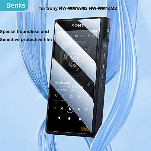 BENKS Umjereni stakleni ekran zaštitnik za Sony Walkman NW-WM1AM2 WM1AM2 NW-WM1ZM2 WM1ZM2