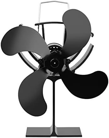 Crna 4 tiha motora s toplinskim pogonom cirkuliraju topli / zagrijani zrak Eko ventilator za plinske peći i peći na drva