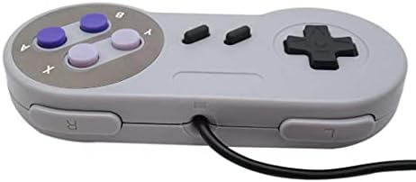 Unbrella 2PCS Novi daljinski upravljač Video Game zamjena za zamjenu za Nintendo SNES System Console Zamjenski regulator 6ft SNS-005