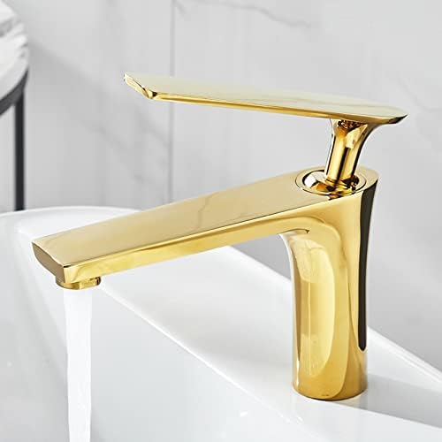 Potpuni bakreni vrući i hladni sliv slavina bijelo zlato kupaonice za pranje sudopera podmontna slavina bazena, crno zlato