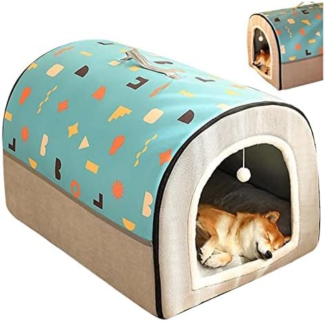 Dvobojna geometrijska figura House gnijezdo uklonjene i zimske dane koji se mogu praviti topli poluvodni mačji pseći krevet kombiniraju