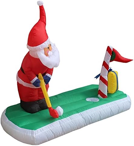 Dva paket ukrasa za božićne zabave, uključuje 5 stopa dugačak Djed Mraz dugačak golf, a 8 stopa dugačak animirani animirani Djed Mraz