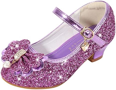 Maličja mala djeca djevojke haljine crpke sjajne šljokice princeza Bowknot niske potpetice zabave plesne cipele princeze cipele