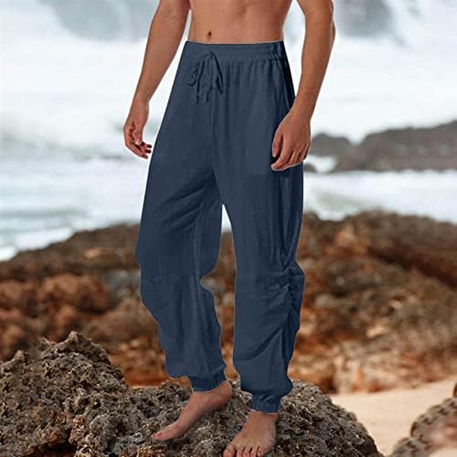 Timber Creek by muških hlača muški ležerni solidni bočni nabor labave hlače džepni džep za hlače hlače