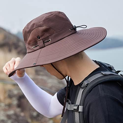 Sunčevi šeširi za muškarce široki obrub zaštite od sunca fedora kape prerežite se šešir za pranje zimskih pamučnih kape planinarskih