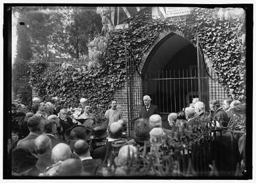 PovijesneFindings Foto: 1917, Britanska komisija, gužve, ograda, američki Balfour, Mount Vernon, Saveznici, Virginia, VA