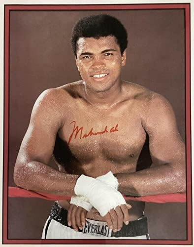 Muhammad Ali potpisao fotografiju 11x14 Boxing Autograph najveći u prstenu Hof JSA uokviren - Fotografije s autogramiranim boksom