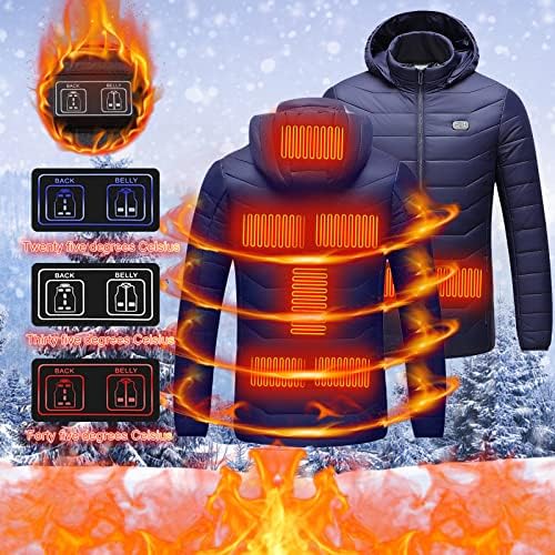 Žene muškarci grijane jakne otporne na vjetrovito grijani kapuljača Topla skijaška odjeća 8-zona grijanje inteligentni kaput za punjenje