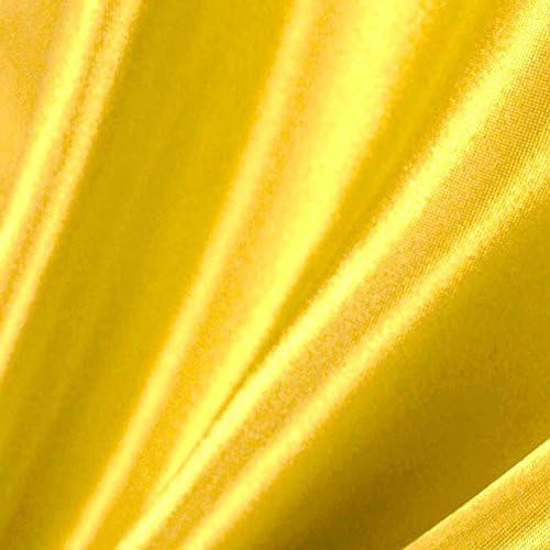 Žuta satenska tkanina široka 60 inča-po dvorištu-za vjenčanja, dekor , večernje haljine, plahte, odijela, haljine itd