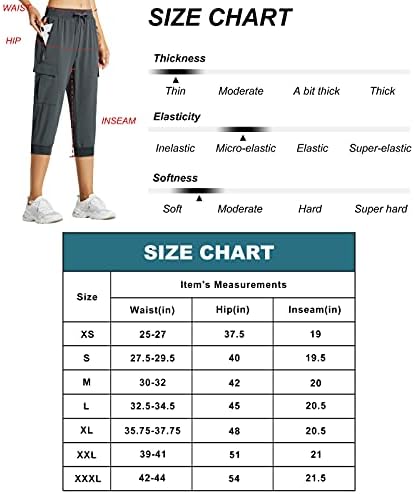 Libin ženske teretne hlače Capri hlače pješačene hlače Lagane brze suhe joggers atletski trening casual na otvorenom kratkim hlačama