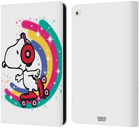 Dizajne glave Službeno licencirani kikiriki XOXO Snoopy Boardwalk Airbrush kožna kožna knjiga omota Kompatibilno s Apple iPad Air 2