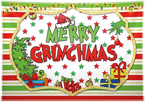 68x45inch božićna pozadina Merry Grinchmas Fotografija Pozadina Xmas Poklon Deporacija Djeda Santa Zimi praznik dječjeg tuširanja za