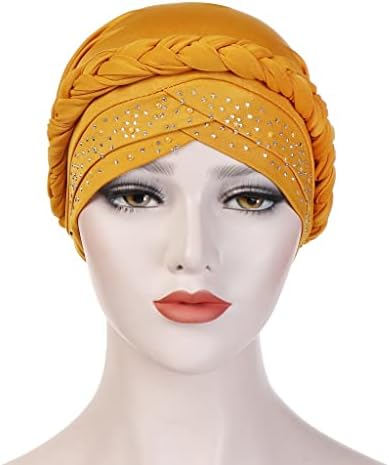 Sawqf Žene turban šešir modna pletenica čvor dama šal šal hidžab unutarnji hidžab za žene pribor za kosu gubitak kose