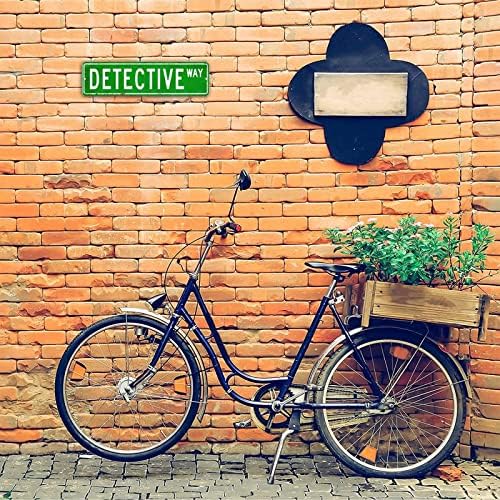 Detektiv retro ulični znak, detektivski poklon zid ukrasni znak, detektiv prilagođeni metalni znak za dekor zida na seoskoj kući, 3