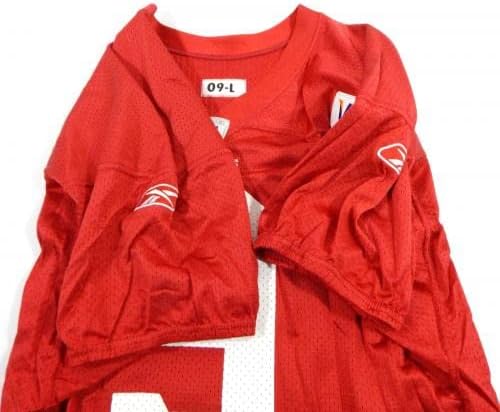 2009. San Francisco 49ers Shane Andrus 9 Igra izdana crvena vježba Jersey L 3923 - Nepotpisana NFL igra korištena dresova