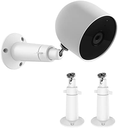 AYOTU metalni zidni nosač za Google Nest Cam, 360 stupnjeva fleksibilni podesivi sigurnosni nosač, otporan na hrđu s izdržljivim, 2