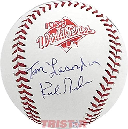 Tommy Lasorda i Kirk Gibson Službeni bejzbol Svjetske serije iz 1988. - Autografirani bejzbol