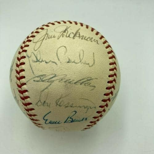 1970. Chicago Cubs tim potpisao je bejzbol Nacionalne lige Ernie Banks JSA Coa - Autografirani bejzbol