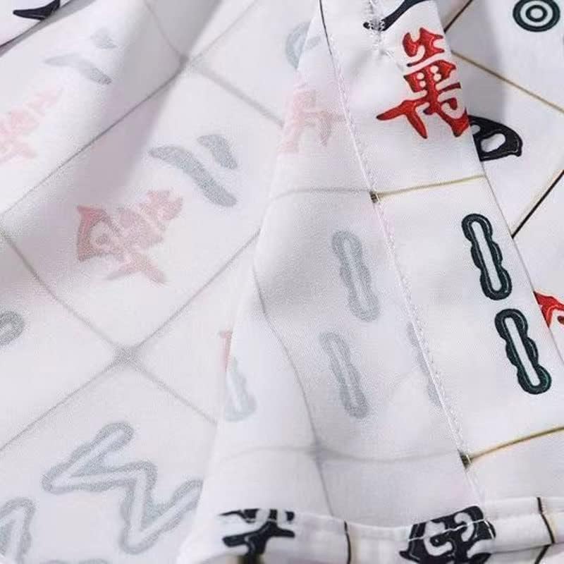 Jydqm ljetna personalizirana mahjong košulja plaža odijelo muško hongkong stil labave kratke kratke kratke hlače u slobodno vrijeme