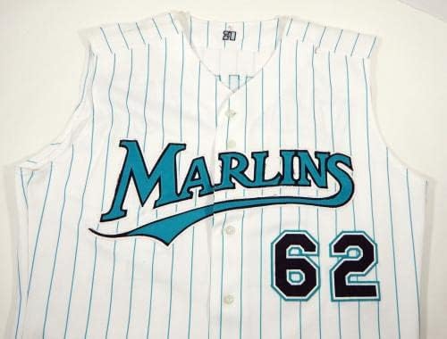 2002. Florida Marlins Hansel Izquierdo 62 Igra izdana bijelog prsluka DP07074 - Igra korištena MLB dresova