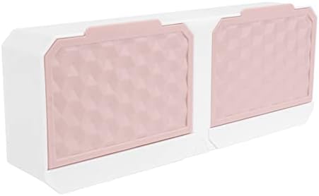 Zerodeko 1pc kutija zidna zidna sapuna za sapun 2 sloja posuda za pladanj posude s poklopcima s dvostrukim slojevima dvostruki slojevi