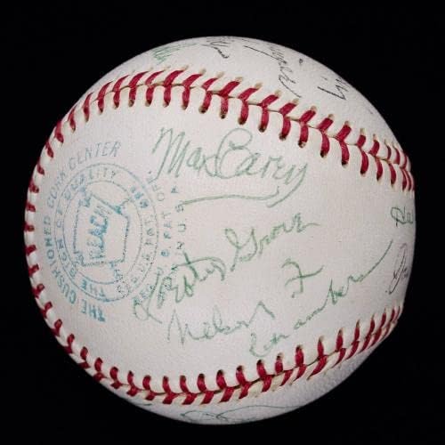 Fine 1968. Hofers/zvijezde potpisane lopte s guskom Goslinom, Joe Medwick & Joe Cronin JSA - Autografirani bejzbol